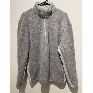 Lululemon Tundra Trek Sherpa Jacket - Gray Half-Zip